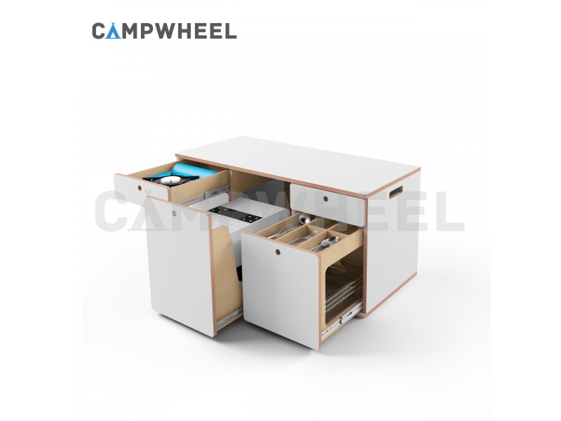 Модуль для кемпінга Campwheel 3.0 white для Volkswagen T4, T5, T6, T6.1 Модуль для кемпінга Campwheel 3.0 white для Volkswagen T4, T5, T6, T6.1
