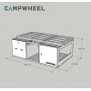Модуль для кемпінга Campwheel 5.0 brown для VW Caddy, Citroen Berlingo, Renault Kangoo, Peugeot Rifter, Opel Combo, Dacia Dokker