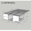 Модуль для кемпінга Campwheel 5.0 brown для VW Caddy, Citroen Berlingo, Renault Kangoo, Peugeot Rifter, Opel Combo, Dacia Dokker