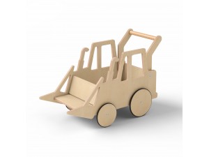 Children's Tractor Harvy natural wood