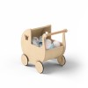 Pram für Puppen aus Naturholz