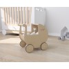 Pram für Puppen aus Naturholz