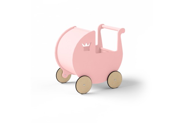 Дитяча коляска для ляльок рожева