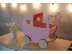 Pram für Puppen aus rosa