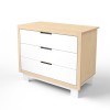 Комод з пеленальним столиком Blocks білий/натуральне дерево
