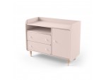 Комод з пеленальним столиком Bubble II Duo рожевий