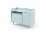 Комод з пеленальним столиком Bubble II Duo блакитний Комод з пеленальним столиком Bubble II Duo блакитний