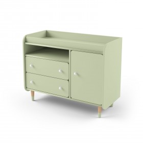 Комод з пеленальним столиком Bubble II Duo зелений Комод з пеленальним столиком Bubble II Duo зелений