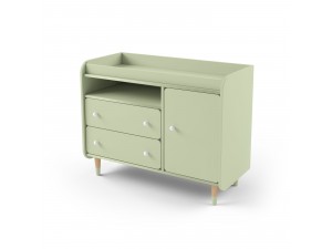 Комод з пеленальним столиком Bubble II Duo зелений