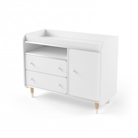 Комод з пеленальним столиком Bubble II Duo білий