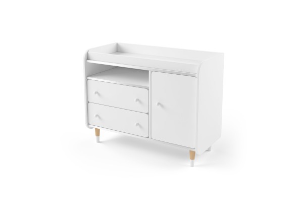 Комод з пеленальним столиком Bubble II Duo білий Комод з пеленальним столиком Bubble II Duo білий
