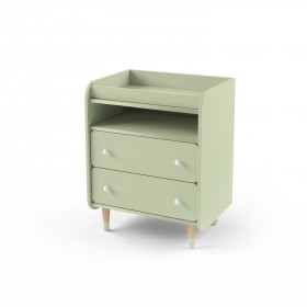 Комод з пеленальним столиком Bubble II зелений Комод з пеленальним столиком Bubble II зелений