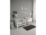 Komoda pielęgnacyjna Scandic (biała/szary)
