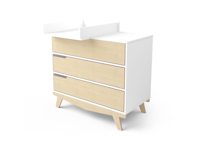 Chest  Scandic (white/natural wood)