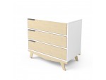 Chest  Scandic (white/natural wood)