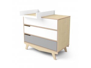 Комод з пеленальним столом  Scandic дерево/білий