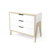 Комод з пеленальним столом Shuttle дерево/білий