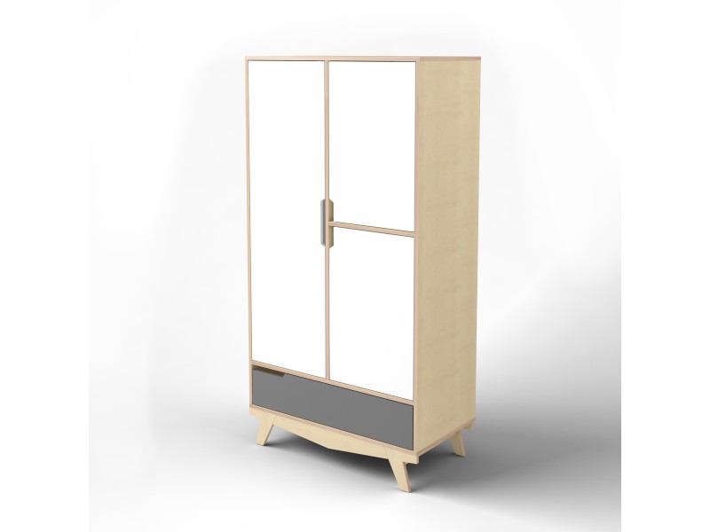 Шафа Scandic білий/сірий Шафа Scandic білий/сірий