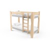 Dziecięce dwukondygnacyjne łóżko Tower Big naturalne drewno / szary
