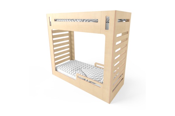 Ліжко двоярусне CuRocks 2.0 натуральне дерево