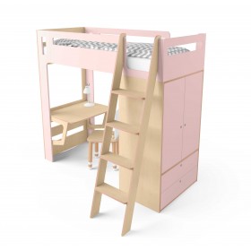 Ліжко-горище Smart Cube рожеве Ліжко-горище Smart Cube рожеве