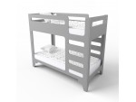 Dziecięce dwukondygnacyjne łóżko cuBed szary