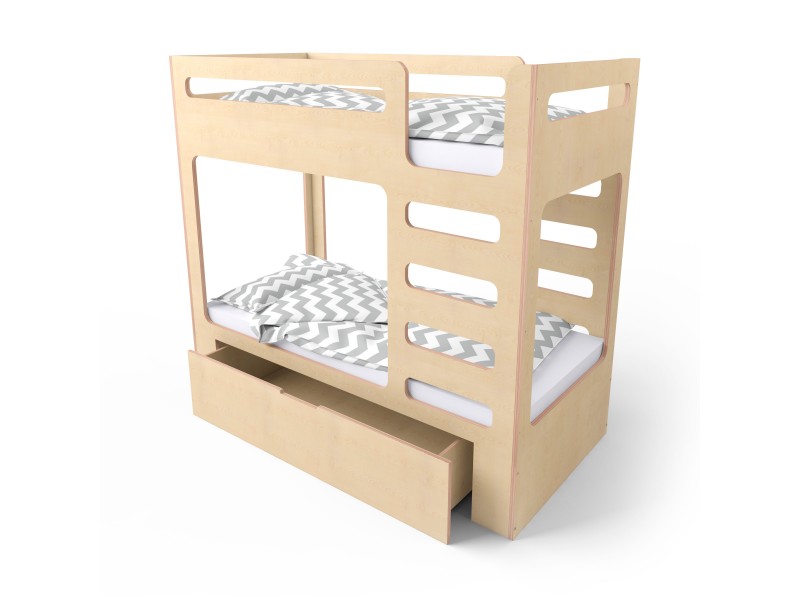 Ліжко двоярусне cuBED з ящиком 