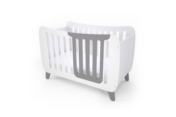 Ліжечко Fashion Kit  біле/сіре