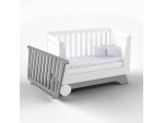 Ліжечко Nova Kit біла/сірий