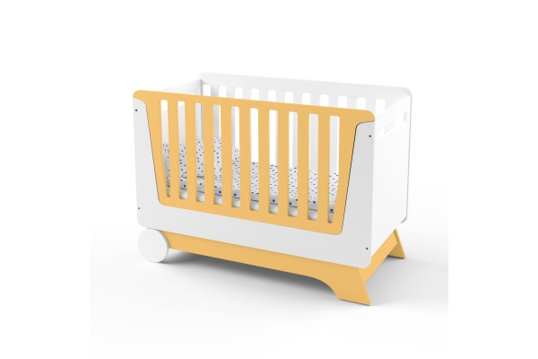 Ліжечко-трансформер Nova Kit біла/помаранчевий