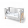 Ліжечко Shuttle сіре/натуральне дерево