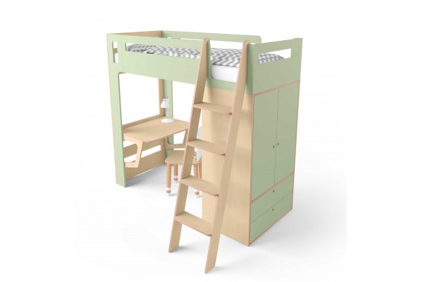 Kinderetagenbett Smart Cube grün Kinderetagenbett Smart Cube grün