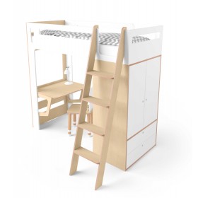 Ліжко-горище Smart Cube біле Ліжко-горище Smart Cube біле