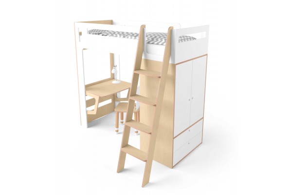 Ліжко-горище Smart Cube біле