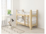 Ліжко двоярусне Tower Duo біле/натуральне дерево Ліжко двоярусне Tower Duo біле/натуральне дерево