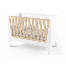 Ліжечко Scandic біла/натуральне дерево