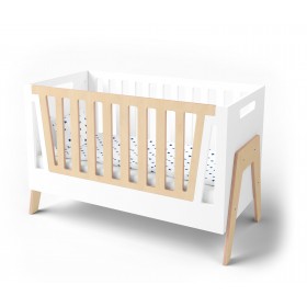 Ліжечко Shuttle біла/натуральне дерево Ліжечко Shuttle біла/натуральне дерево