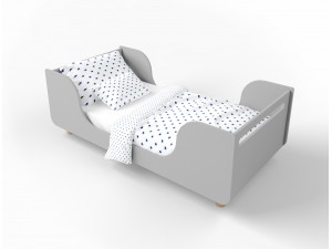 Ліжко Wave сіре