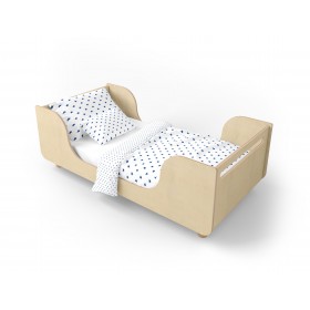 Łóżko dziecięce Wave  drewno naturalne