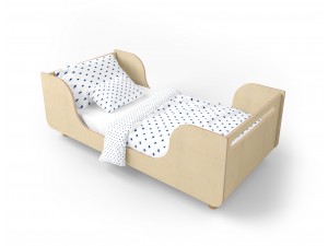 Łóżko dziecięce Wave  drewno naturalne