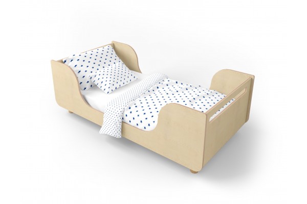 Ліжко Wave натуральне дерево Ліжко Wave натуральне дерево