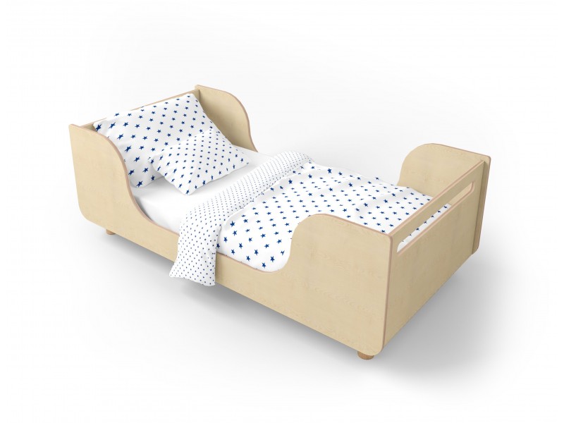 Ліжко Wave натуральне дерево Ліжко Wave натуральне дерево