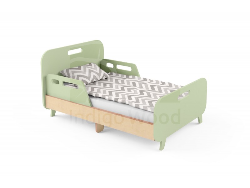 Дитяче розсувне ліжко Slide Hippo зелене Дитяче розсувне ліжко Slide Hippo зелене