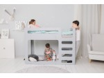 Ліжко двоярусне cuBED сіре Ліжко двоярусне cuBED сіре