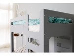 Children's bunk bed cuBED gray with a box