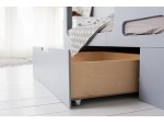 Children's bunk bed cuBED gray with a box