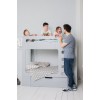 Children's bunk bed cuBED gray with a box