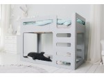 Dziecięce dwukondygnacyjne łóżko cuBed szary