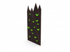 Children's climbing wall brown