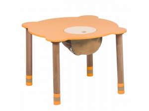 Стіл круглий помаранчевий